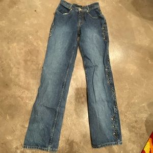 Vintage lawman turquoise cowgirl jeans